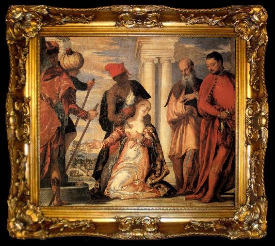 framed  Paolo Veronese The Martyrdom of St.Justina, ta009-2